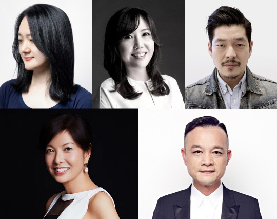 아·태지역 대표 광고제 스파이크스 아시아 심사위원으로 위촉된 제일기획 임직원 5명. 조영민 그룹장(왼쪽 위부터 시계방향), 재클린 정 CD, 빌 염 CD, 폴 챈 홍콩법인 CCO, 풀리 차우 중국총괄 CEO. <제일기획 제공>